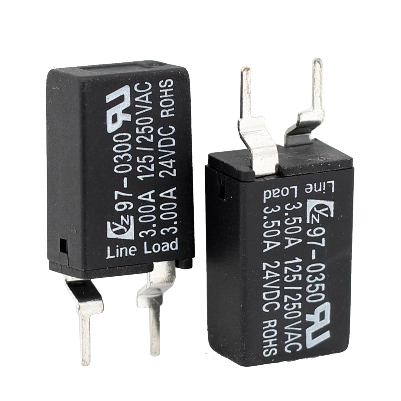 Kuoyuh 97 series 3A 3.5A single pole pcb auto reset thermal circuit breakers2