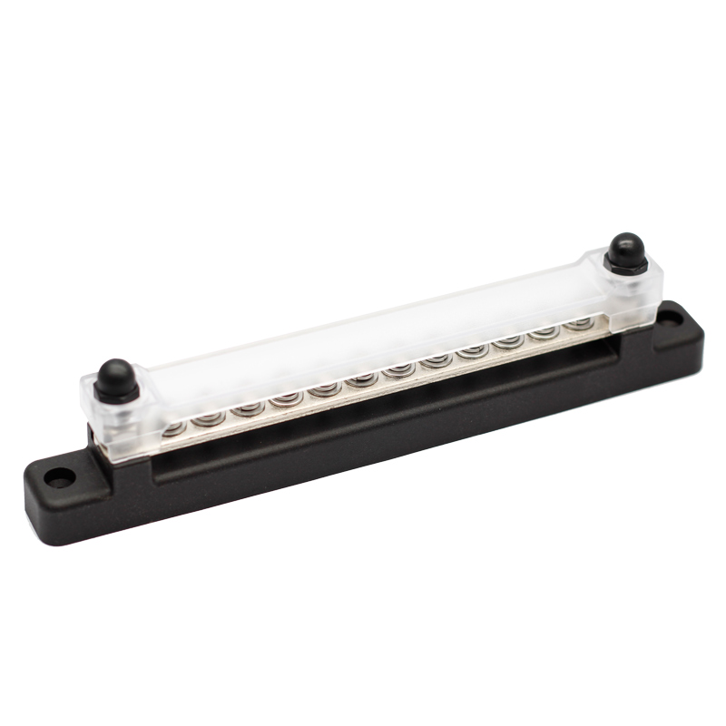 M4 M6 12 Gang BusBar with Cover 12 Terminal Bus Bar 150A Power Distribution Terminal Block2