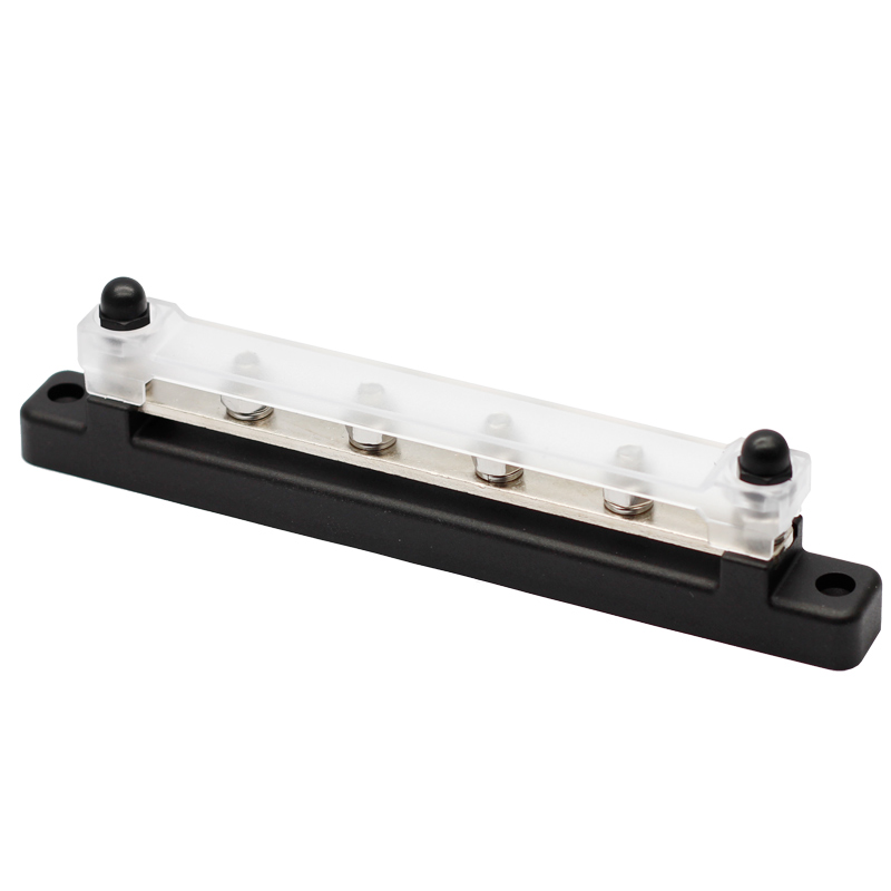 6 Terminal Bus Bar Ground Power Distribution Terminal Block Bus Bar with Cover for Auto Marine Car Pickup Trailer RV Boat2