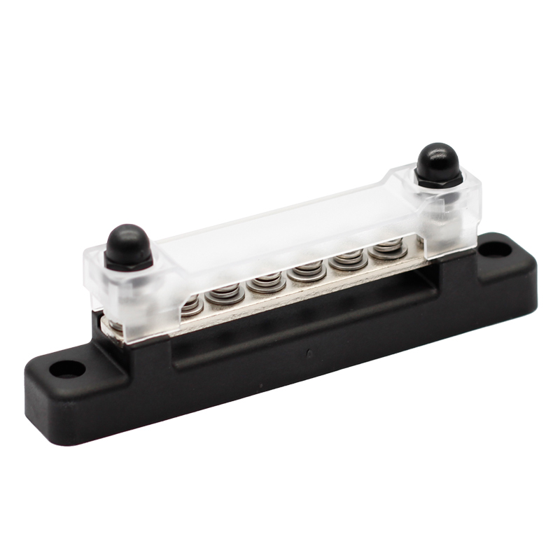 8 Gang BusBar with Cover 6 Terminal Bus Bar 150 A with Cover Power Distribution Terminal Block3