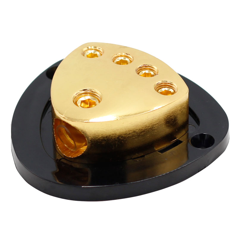 1x0GA in -4X4GA OUT Power MINI ANL Automotive Fuse Holder distribution block power block for your car audio nickel/gold plating3