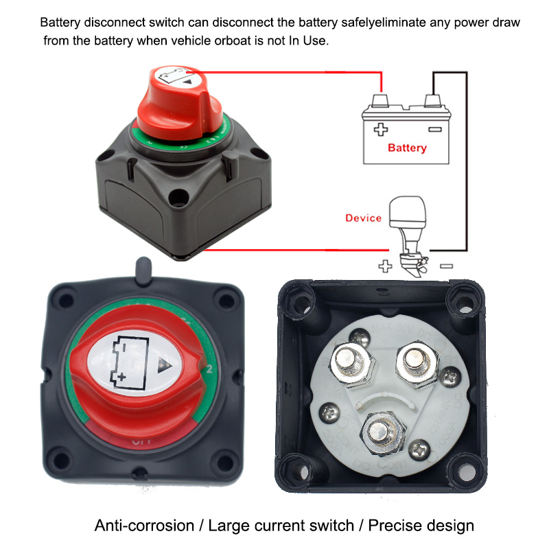 Marine 600A Heavy duty Automotive Cut off Disconnect Isolator Switch battery switch2