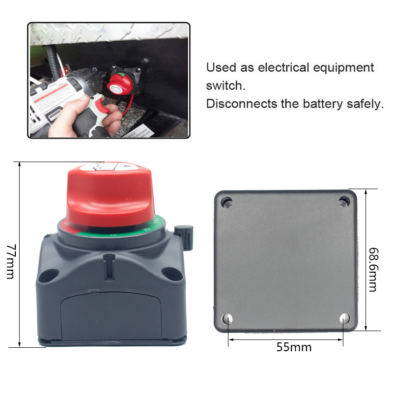 Marine 600A Heavy duty Automotive Cut off Disconnect Isolator Switch battery switch3