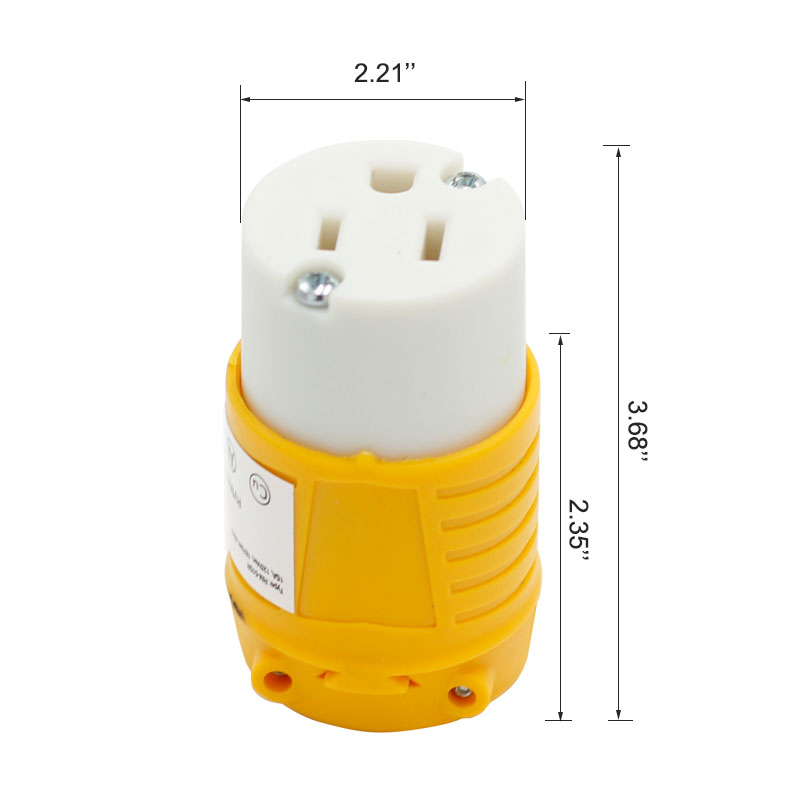 125V 15A NEMA 5-15R US Female stage light Power Sockets2