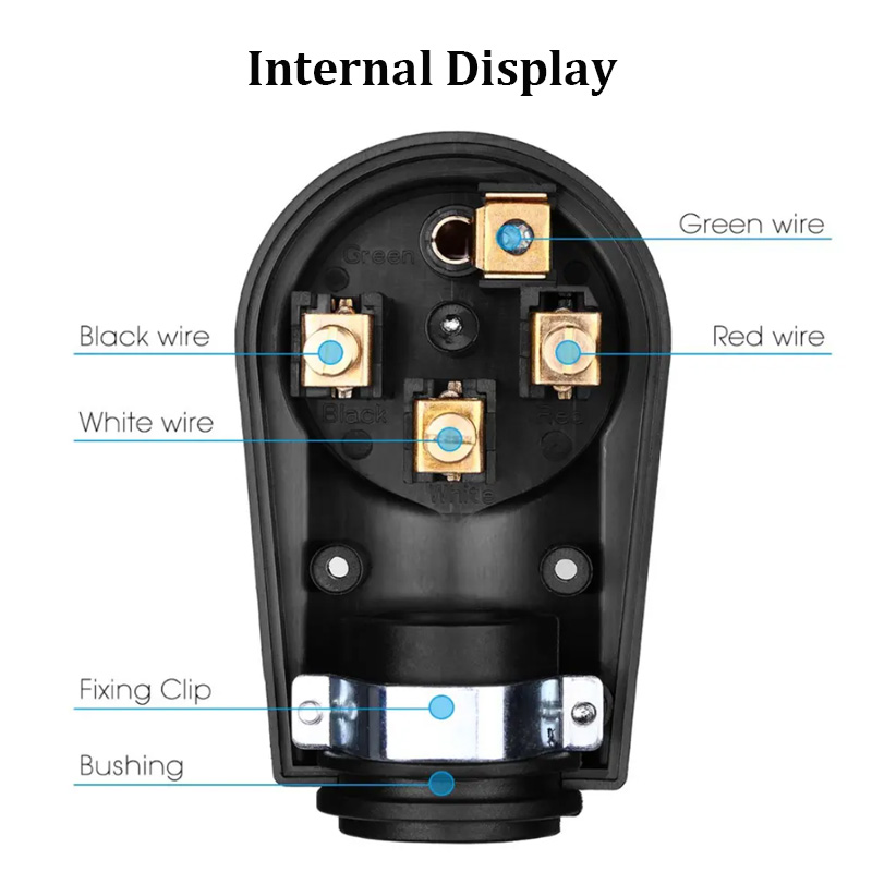 NEMA 14-50 Female 50 Amp RV Camper Caravan male Plug Replacement Receptacle Plug3