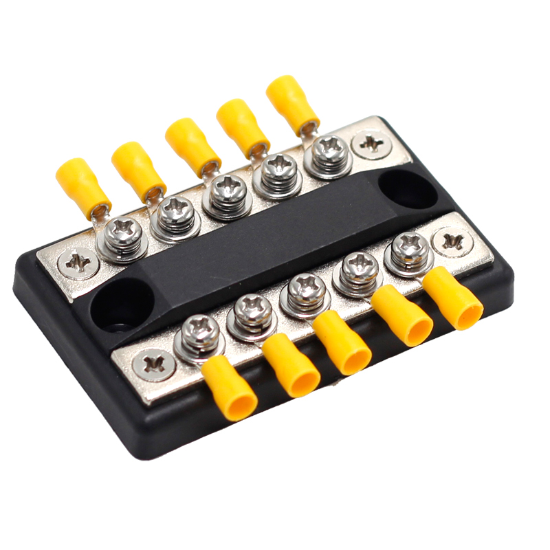 48V DC Dual Bus 100A Busbar Terminal Block Blue Sea Systems 5 Circuit max Busbar